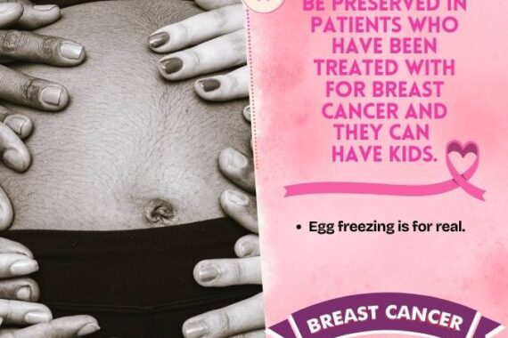 Fertility can be preserved in patients who have been treated with for breast cancer and they can have kids.