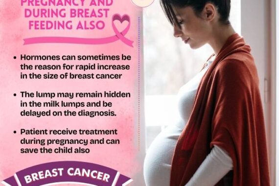 Breast cancer can happen in Pregnancy and during Breast feeding also